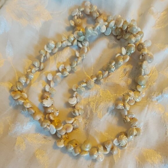 2/$30 Long Hawaiian Shell Necklace Beach Jewelry Nautical Ocean 34" - Picture 5 of 9